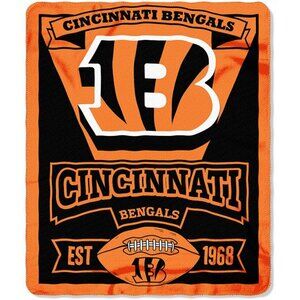 Cincinnati Bengals NFL Est 1968 Fleece Throw Blanket